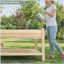 Jardinière surélevée 48 x 23 x 31,1 pouces avec plateau de collecte d'eau, tablette de rangement et doublure de protection Raised Garden Bed