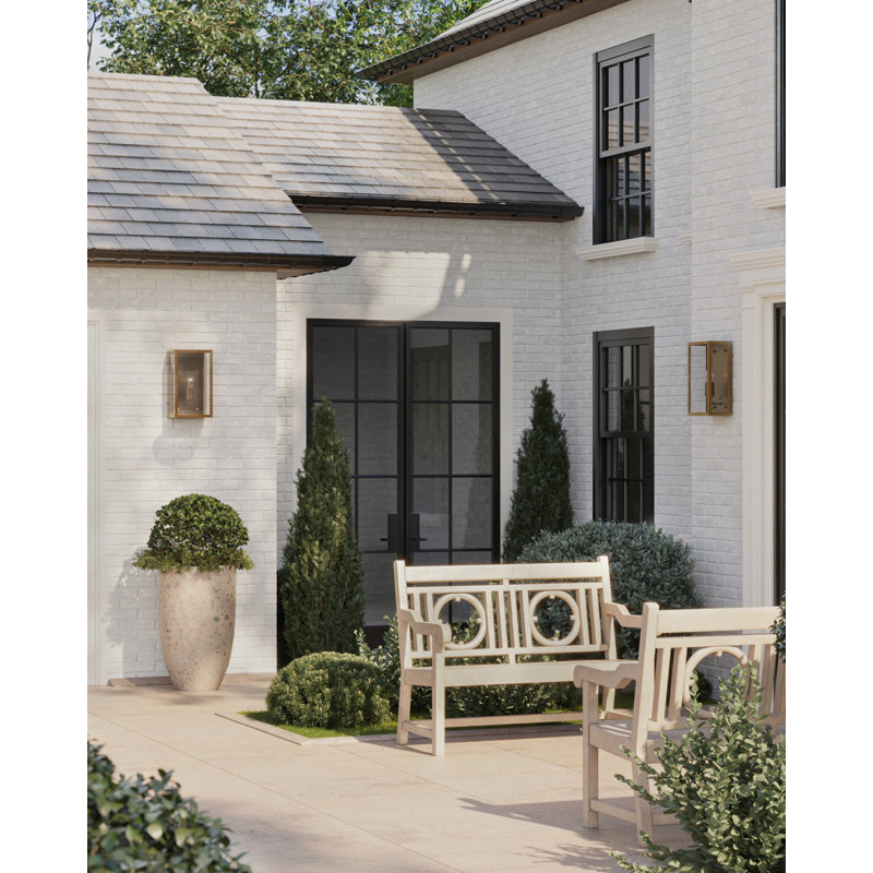 Royster 1 - Light Outdoor Wall Sconce, Antique Brass