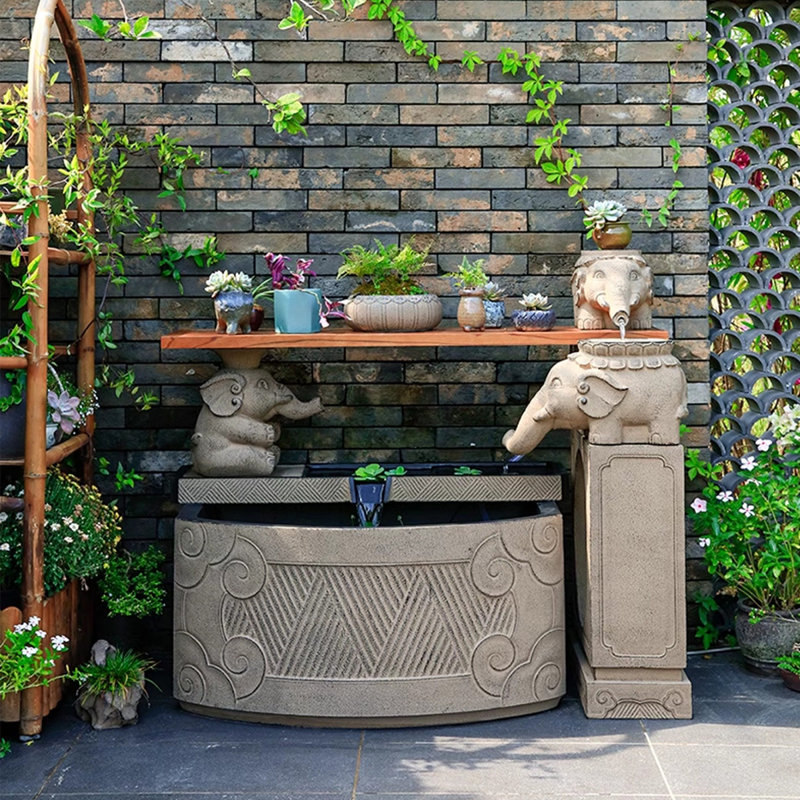 47.24"Courtyard water feature landscape fish tank decoration item