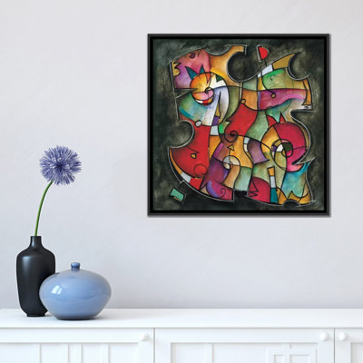 « noir duet i » par eric waugh, reproduction d’impression sur toile