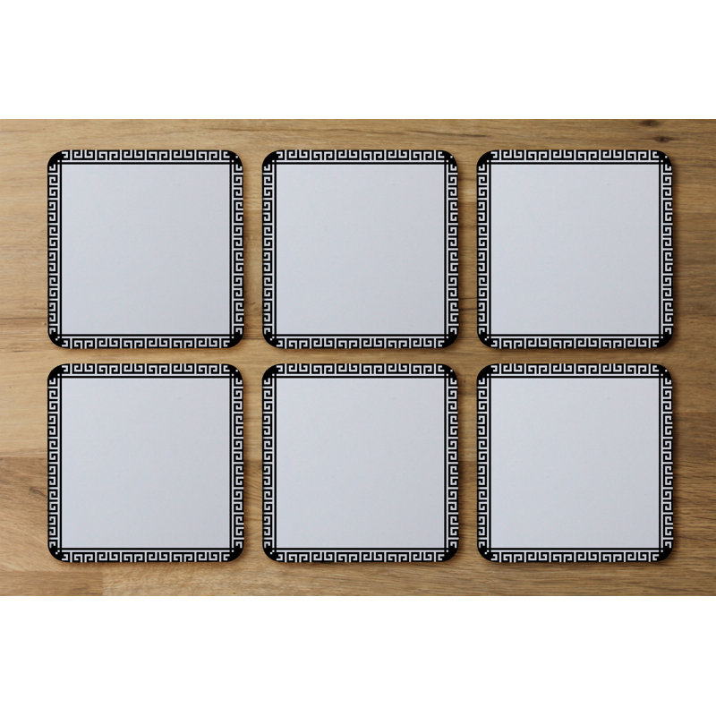 Square 6 Piece Coaster Set