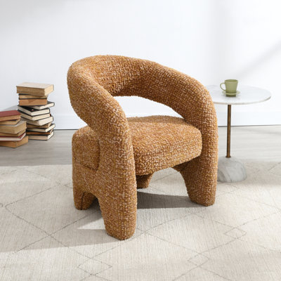 Chaise d'appoint en tweed