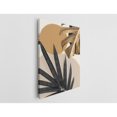 Modern Minimalist Tropical Painting Fine Art Canvas Print