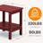 Wolak Double-Tier Patio Table Side Table-977205274