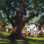 A Picnic - Wrapped Canvas Print-2052451320