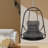 Without Stand Swing Egg Chair  Indoor Outdoor Wicker Rattan Patio Basket Hanging Chair With C Type Bracket , With Cushion And Pillow,Patio Wicker Folding Hanging Chair( Special Construction Cup Holder-55468494