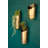  Antique Brass Wall Vase Set of 3 – 14" Tall Decorative Hanging Piece