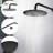 10" Matte Black Roud Rain Shower Head and Handheld Shower Head Set