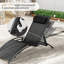 60' Long Reclining Chaise Lounge Set with Cushions and Table-88414029