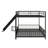 Metal Bunk Bed With Slide And Guardrails-529470369-529470368