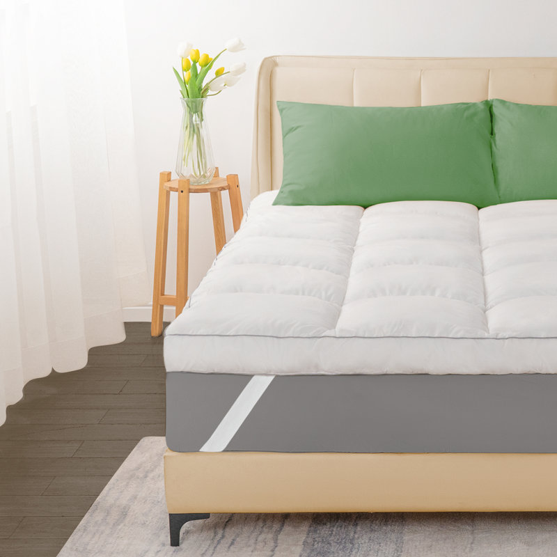 4'' Down Alternative Mattress Topper, Queen, White