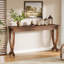 Console en bois massif de 63 pouces, table d'entrée de ferme-298082137