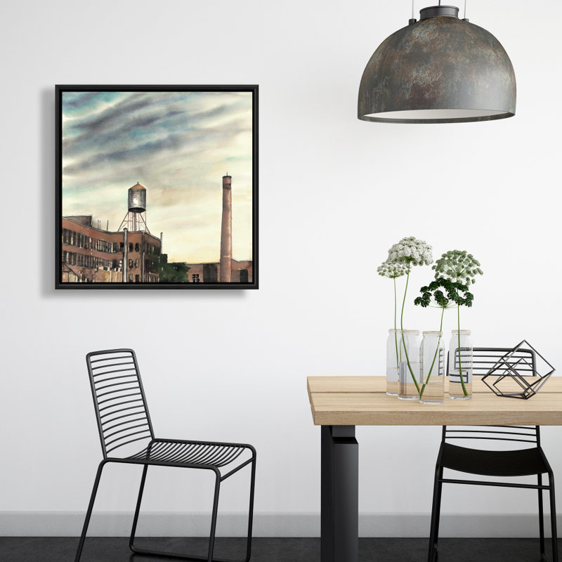 Château d'eau à New-York, reproduction sur toile, H 24 po x l 24 po