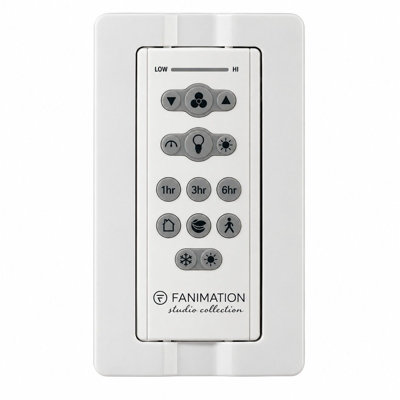 Ventilateur de plafond avec télécommande réversible - Moteur CC 16 vitesses et éclairage avec sélection de la température de couleur - Blanc