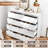8 Drawer Modern High Gloss Dresser, Handle-Free Bedroom Chest Of Drawers With Wood Storage Cabinet, Large Closet Organizer For Living Room, Hallway & Entryway-500855370
