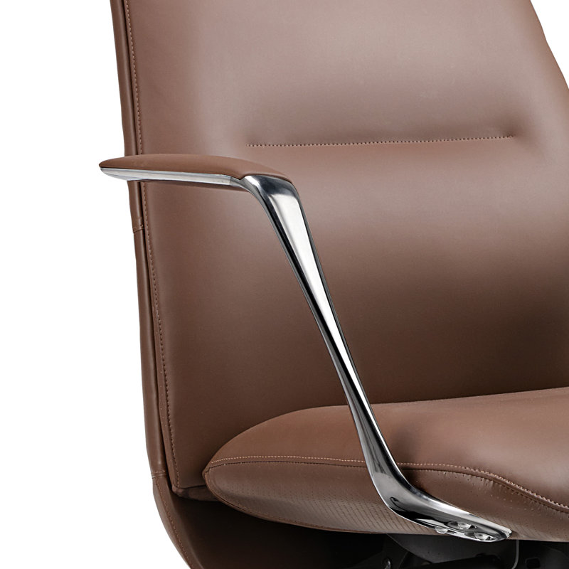 Fauteuil de direction ergonomique avec appui-tête Yianna, Brun