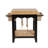 Behling Solid Butcher Block Kitchen Island with Baskets and Storage Shelf-521640768
