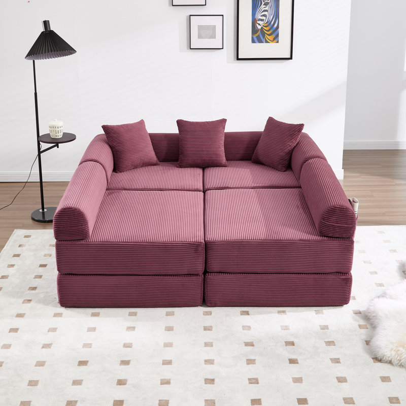 Canapé convertible pliant, Rouge vin