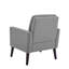Fauteuil capitonné et rembourré