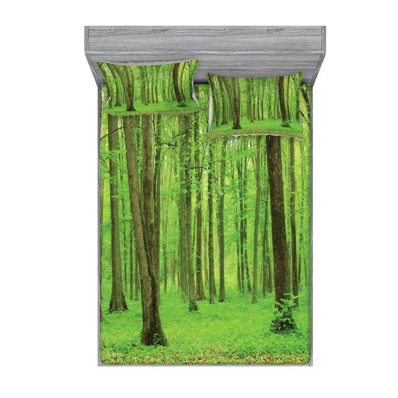 Microfiber Sheet Set, Queen Sheet Set with Fitted Sheet