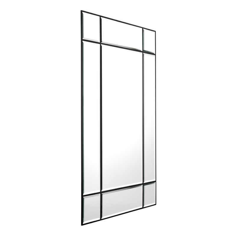 Beaumont Flat Beveled Wall Mirror, Bronze