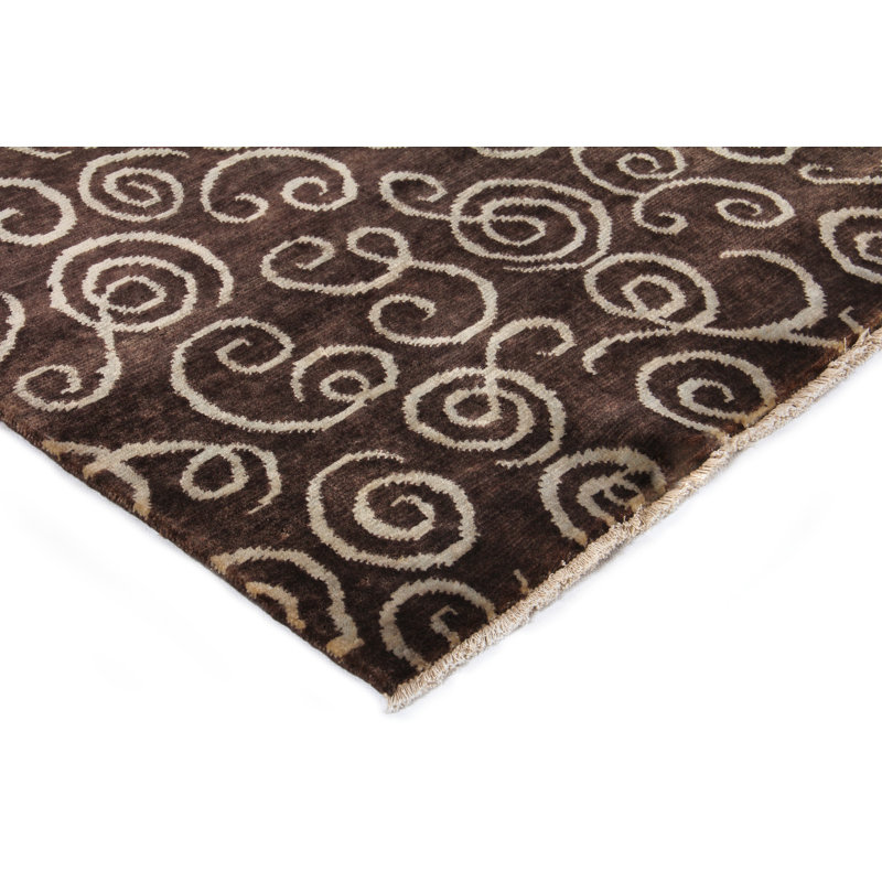 Metropolitan Hand Woven Wool Abstract Area Rug, Rectangle 6' x 9'