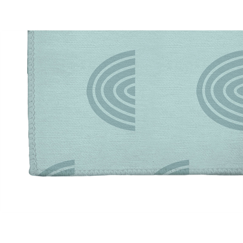 Paillasson Bows Match, Bleu clair, L 60 po x L 84 po