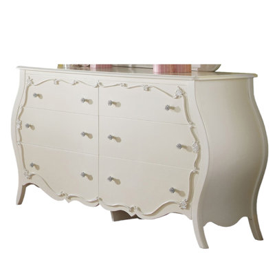 Bureau double à 6 tiroirs Saffold