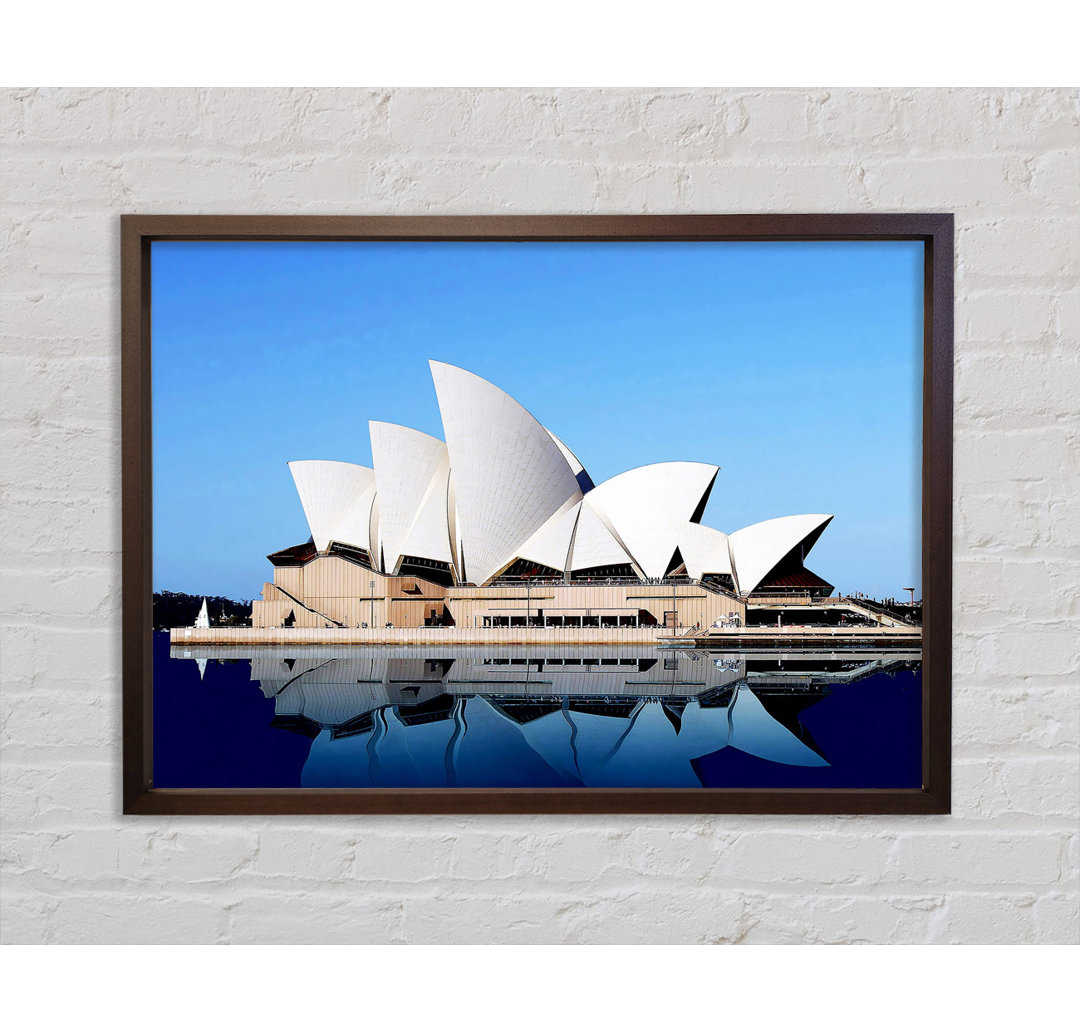 Gerahmtes Poster Sydney Opera House Reflexionen