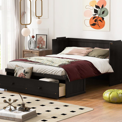 Lit classique pour grand lit avec grand tiroir de couleur de charge