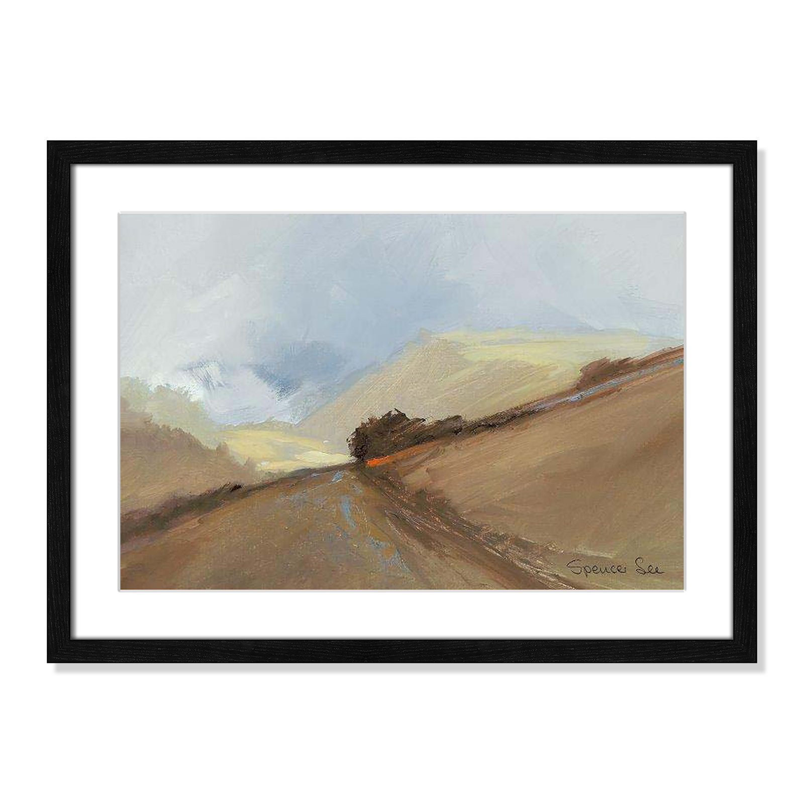 Heaven And Earth II by Spencer Lee, Black Framed, 17" H x 23" W x 0.75" D