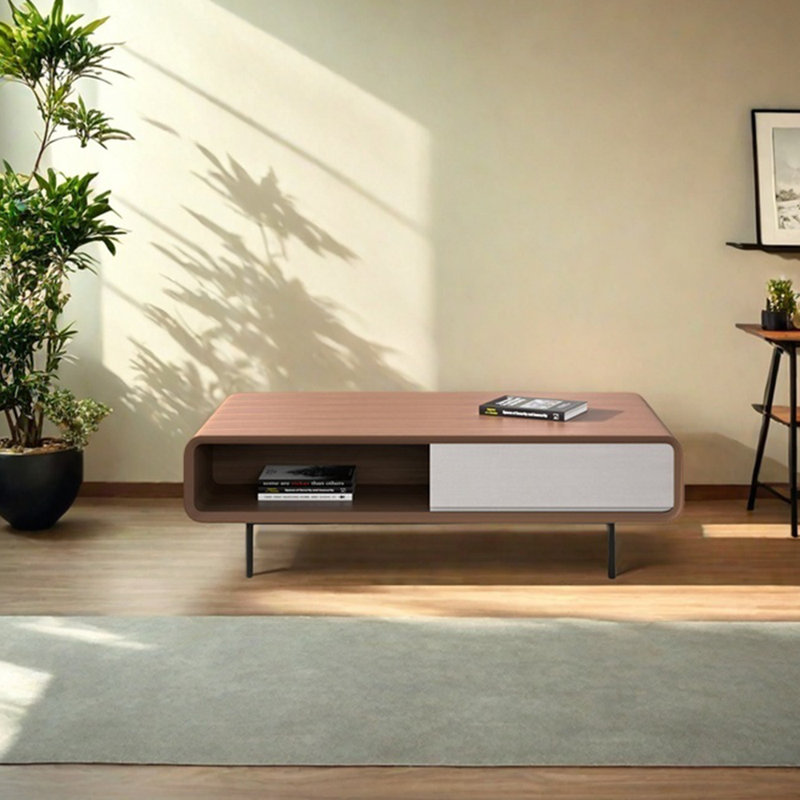 Simple and practical home coffee table, 14.17" H x 43.31" L x 23.62" W