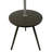 Round Sofa Side Table With Lamp And Built-In Charging Station