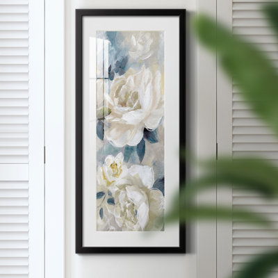 Peinture sur papier encadrée
