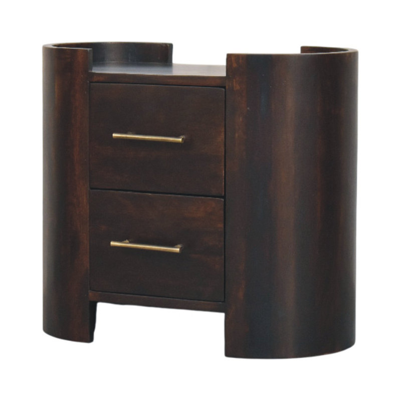 55cm W Solid Wood Bedside Table