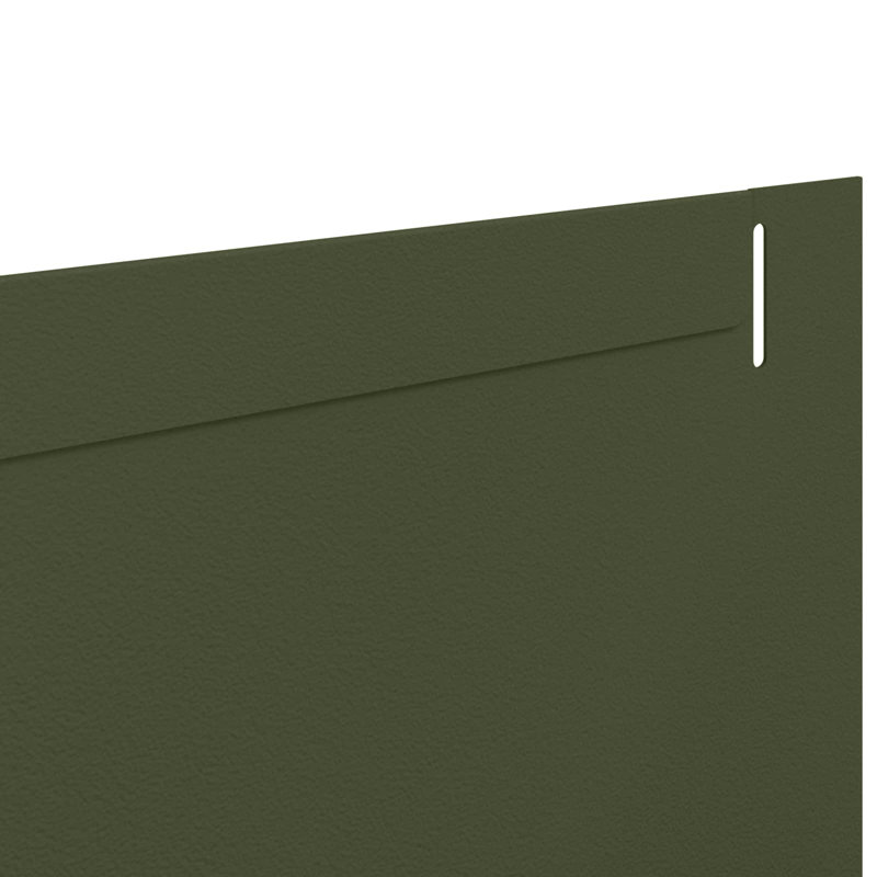 Steel Lawn Edging Fencing, 10cm H x 102cm W, Olive Green