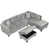 Velours gris velours