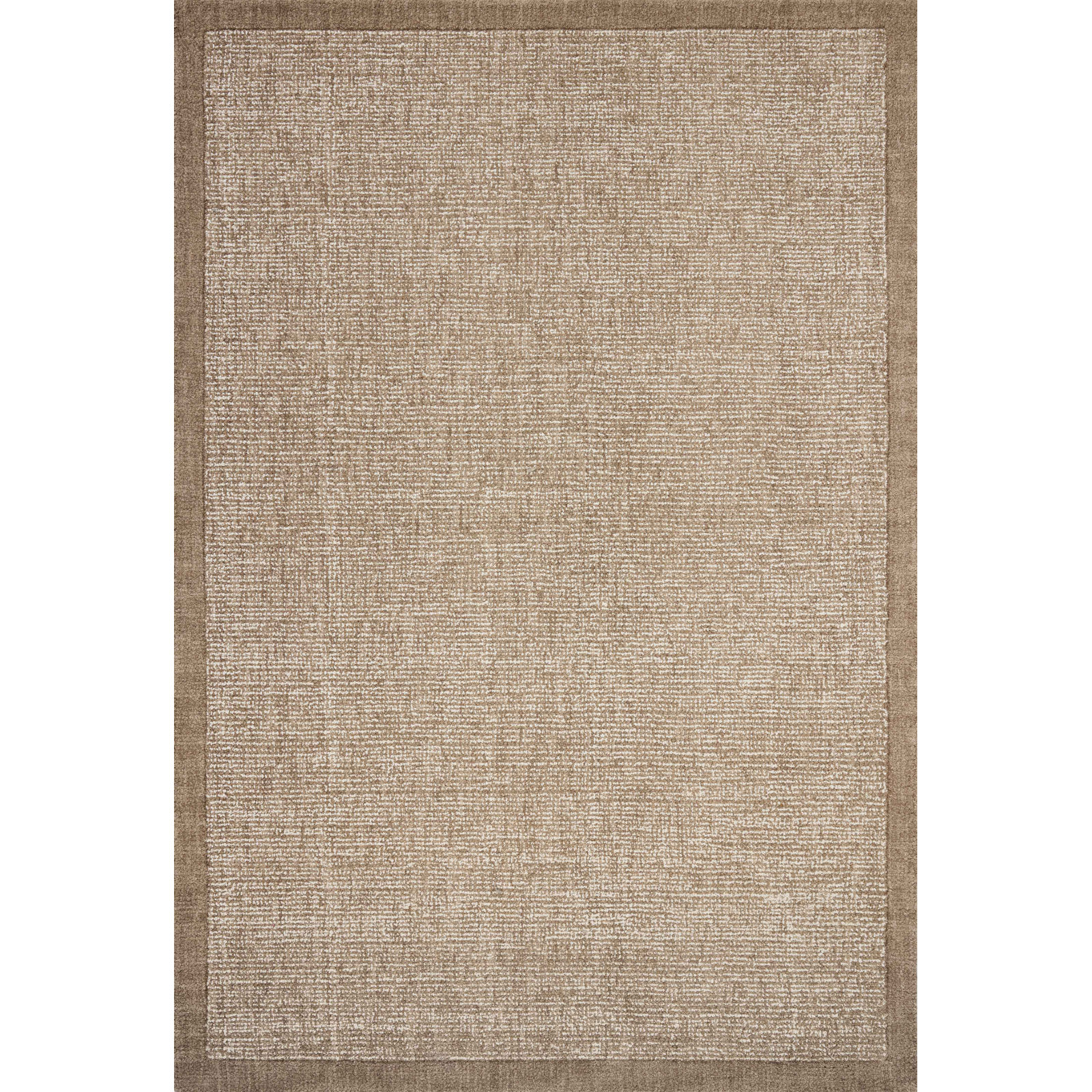 Henley Ivory / Brown Area Rug, Rectangle 9'3" x 13'