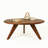 Petra Round Walnut Wood Coffee Table, Mid-Century Modern-738871036
