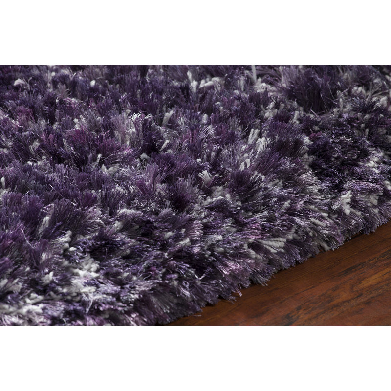 Tapis mauve tissé à la main Berriman, Rectangle 5 pi x 7 pi 6 po