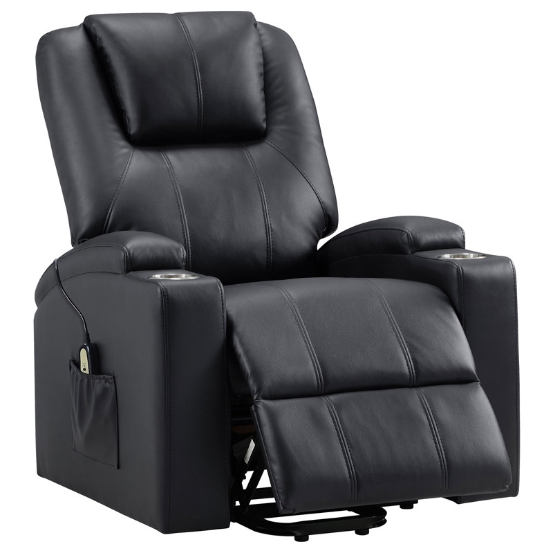 Fauteuil inclinable de massage Macklin, Noir