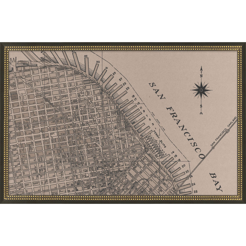 San Francisco, grille rétro carte C