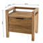 Casiano 55cm W Solid Wood Bedside Table