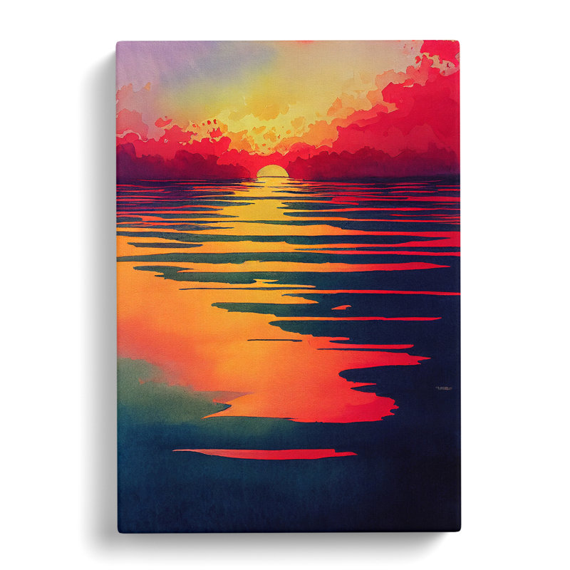 XC1022-1855X Dramatic Sunset - Wrapped Canvas Print, 60cm H x 40cm W x 3cm D
