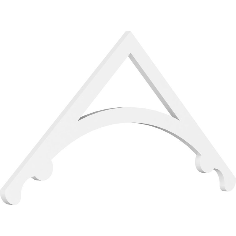 Legacy Signature Urethane Gable Pediment, Primed Tan, 22"H x 48"W, 11/12
