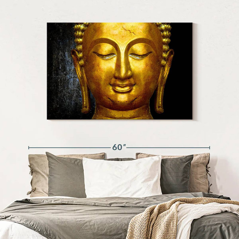 'Large Buddha Face, 32" H x 48" W