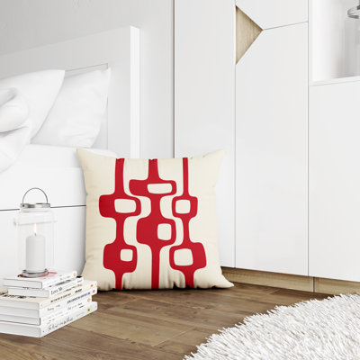 Polyester Throw Square Indoor/Outdoor Pillow Cover & Insert