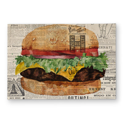 Vintage Style All Dressed Cheeseburger Indoor Outdoor Mat | Home Decor