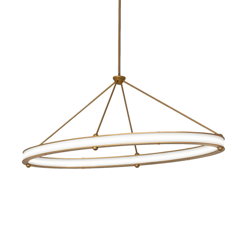 Anillo 1 - Light Gold Matte LED Unique/Statement Pendant