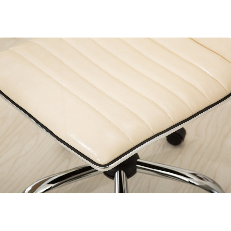 Chaise de bureau Fremo Chromel, Beige